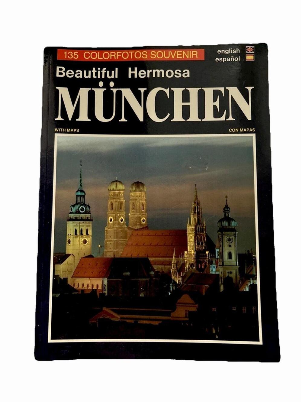 Vintage Beautiful Hermosa München - 135 Colorfotos Souvenir In English & Spanish